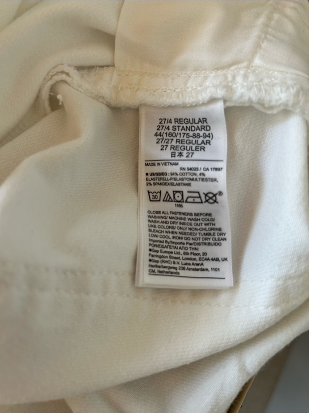 GAP NWT Women’s White High-Rise Skinny Jeans - Picture 5 of 6